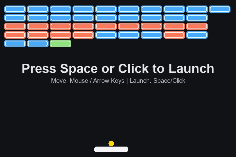 Screenshot of Brick Breaker